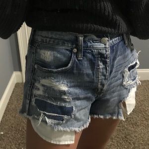 American Eagle Festival High Waisted Jean Shorts